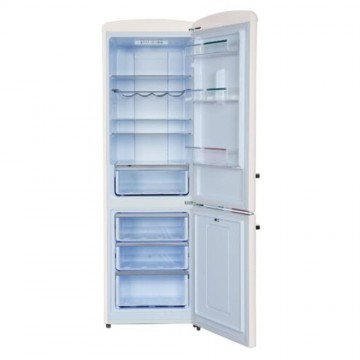 Morris Retro Ψυγειοκαταψύκτης 330lt Total NoFrost Υ190xΠ59.5xΒ69.4εκ. Μπεζ MRS-31331CM